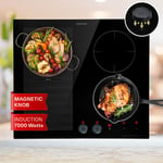 Induction Hob 60cm Hot Plate Electric Cooker 4 Zones Built-In Touch Control