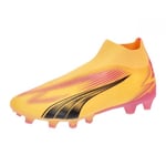 Puma Men Ultra Match+ Ll Fg/Ag Soccer Shoes, Sun Stream-Puma Black-Sunset Glow, 41 EU