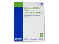 Epson Enhanced Matte - Papier mat - 260 micromètres A2 (420 x 594 mm) - 192 g/m² - 50 feuille(s) - pour Stylus Pro 4900 Spectro_M1; SureColor P800, SC-P10000, P20000, P6000, P7000, P8000, P9000