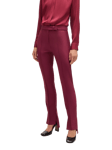 BOSS Tizena Tailored Trousers, Dark Red