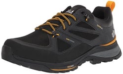 Jack Wolfskin Men's Force Striker Texapore Low M Walking Shoe, Black/Burly Yellow XT, 6 UK