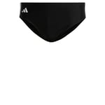 adidas Homme Classic 3-Stripes Swim Trunks, Black/White, XS Short