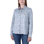 Carhartt Midweight Flannelskjorta Dam Neptune XS