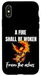 Coque pour iPhone X/XS Phoenix Rising Citation Rise from the Ashes Rebirth Symbol