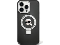 Karl Lagerfeld Karl Lagerfeld Klhmp15shmrskhk Iphone 15 6.1" Czarny/Black Hardcase Ring Stand Karl Head Magsafe