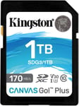 Kingston Canvas Go! Plus Carte Sd 1Tb Sdxc 170R C10 Uhs-I U3 V30