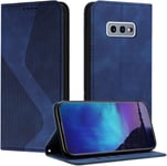 Coque Pour Samsung Galaxy S10e, Coque Samsung S10e, Housse Samsung S10e, Housse En Cuir Pu Pochette Portefeuille Magnetique Etui De Protection, Flip Case Pour Galaxy S10e (Bleu)