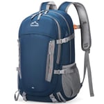 IGOLUMON Sac à Dos de Randonnée Homme Femme 40L Léger et pliable Sac a Dos Grande Capacité Sac à Dos Voyage Imperméable Sac à Dos Trekking pour Alpinisme Escalade Camping Sports et Plein Air Bleu