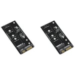 2X Adaptateur M.2 SATA M2 Vers Convertisseur NGFF Carte SATA3 2,5 Pouces Clé B pour SSD 2230-2280