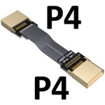 5cm P4A-P4(B) DisplayPort câble d'extension Flex 1.4, câble coudé 8K 4K HDR 165Hz, affichage 60Hz, adaptateur de Port pour vidéo PC portable TV DP 1.4 1.2 Nipseyteko