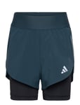 Two-In- Aeroready Woven Shorts Blue Adidas Sportswear