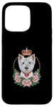 Coque pour iPhone 15 Pro Max West Highland White Terrier avec couronne