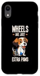 Coque pour iPhone XR Chien en fauteuil roulant pour petits chiens handicapés