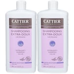 CATTIER Shampooing Extra-Doux Bio Usage Quotidien 2x1000 ml