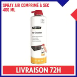 Spray Bombe Air comprimé à Sec Nettoyage Poussière Ordinateur Electronique 400ml