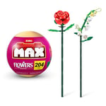 Max Premium Flowers Building Bricks Collection (up to 243 Pieces, 2 Flowers per Capsule, 10 to Collect). (Lily of Valley and Rose, 1 Capsule)