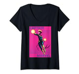 Marvel Captain Marvel Halftone Pop Art Poster V-Neck T-Shirt