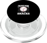 Im just here for the snakes Baseball Game Funny PopSockets PopGrip for MagSafe