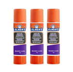 ELMERS 6 gram Disappearing Purple Glue stick 3-blister