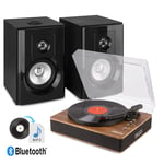 RP162 Record Player with Bluetooth Speakers, Vinyl to USB MP3 - Vonyx SHF40BT 4"