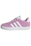 adidas VL Court 3.0 Shoes Kids Basket, Bliss Lilac/Cloud White/Grey Two, 36 EU