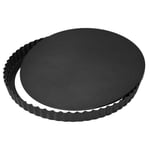 Moule Crostata / Plat A Tarte - Quiche Easyclean Noir 32 CM Eva Bas Amovible