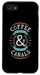 Coque pour iPhone SE (2020) / 7 / 8 Coffee Lovers Narrowboats Canal Barge Boat Life