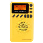 Portable DAB+ Radio,1000Mah Pocket DAB/DAB + FM Radio Digital MP3 Player with 1.44" LCD Display Intelligent Auto-Scanning and Storage of DAB + / FM Radio Stations