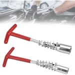 Minkurow - 2 Pcs Clé à Bougie 16mm &21mm Clé à Bougie Moto Cle Bougie Allumage Clé à Bougie Voiture Clé à Bougie Tondeuse Demonte Bougie Clef à