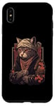 Coque pour iPhone XS Max Yakuza Chat Japonais Mafia Tatouage Fleurs