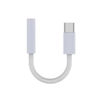 Adaptateur USB Type C vers 3.5mm HiFi pour écouteurs,câble audio Jack AUX pour iPhone 15,adaptateur de radiateur Samsung,USB VopeC - Type White