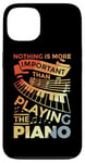 Coque pour iPhone 13 Clavier de piano Motivation Design pour Pianiste