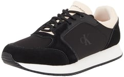 CK JEANS Femme Runner Laceup Low MG Media YW0YW01644 Baskets, Black (Black/Tapioca), 40 EU