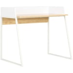 Maisonchic - Bureau Bureau d'ordinateur Bureau informatique Blanc et chêne 90 x 60 x 88 cm 74142