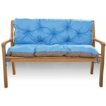 Coussin pour banc extérieur 170x60x50cm, Coussin pour banc de Jardin palette interieur Bleu Setgarden blue