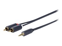 Vivolink - Ljudkabel - Mini-Phone Stereo 3.5 Mm Hane Till Rca X 2 Hane - 1.5 M - Dubbelt Skärmad