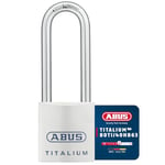 ABUS Cadenas Titalium 80TI/40HB63 - avec anse haute - Cadenas pour cave à corps léger et massif en aluminium spécial - Niveau de sécurité 6 - Argenté