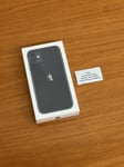 NEW SEALED Apple iPhone 11 64GB Black 4G Unlocked - 1 Year Apple Warranty UK