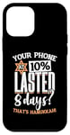 iPhone 12 mini Hanukkah Phone At 10 Percent, Chanukah & Menorah Jewish Case