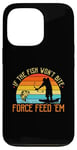 Coque pour iPhone 13 Pro Bowfishing Force Feed Them, pêcheur, arc et flèche