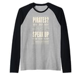 One Piece Pirates No No No World Government Poster Raglan Baseball Tee