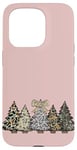 iPhone 15 Pro Pink Christmas Tree Camo Southern Style Camouflage Xmas Tree Case