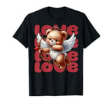 Groovy Love Cute Bear Cupid Happy Valentine’s Day Outfit T-Shirt