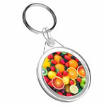 1 X Yummy Fresh Fruit Healthy Eating - Keyring IR02 Mum Dad Birthday Gift #16068