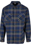 Urban Classics Men's Checked Mountain Shirt, Dark Blue/Bottle Green, XXL