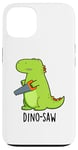 Coque pour iPhone 13 Dino-saw Jeu de mots drôle dinosaure