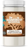 Rainforest Foods Organic Virgin Coconut Oil 1L for Cooking, Baking, Skin & Hair Moisturiser, Recyclable Tub