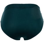 Hom Hommes Comfort Mini Brief - Tencel Soft, Slip, Sous-Vêtements, Uni Vert Foncé S (Small)