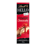 Lindt Hello Milk Chocolate Strawberry Cheesecake Chocolate Bar, 100g