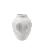 Knabstrup Keramik Vase 12,5cm Riflet Hvit